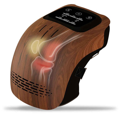 Electric Knee Massager - Intelligent Home Use Rechargeable Heating and Vibration Pain Relief Device with Infrared Laser