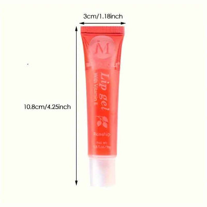 Moisturizing Lip Gloss Set - 6Pcs/Set Translucent Plumping Lip Oils with Rosehip, Argan, Peppermint, and Coconut Flavors